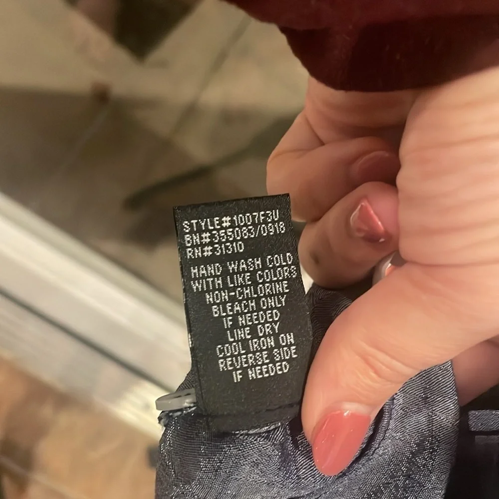 NWOT A Byer Womens White and Blue Ombre Button Down Shirt Top Blouse Size Large - Picture 8 of 9